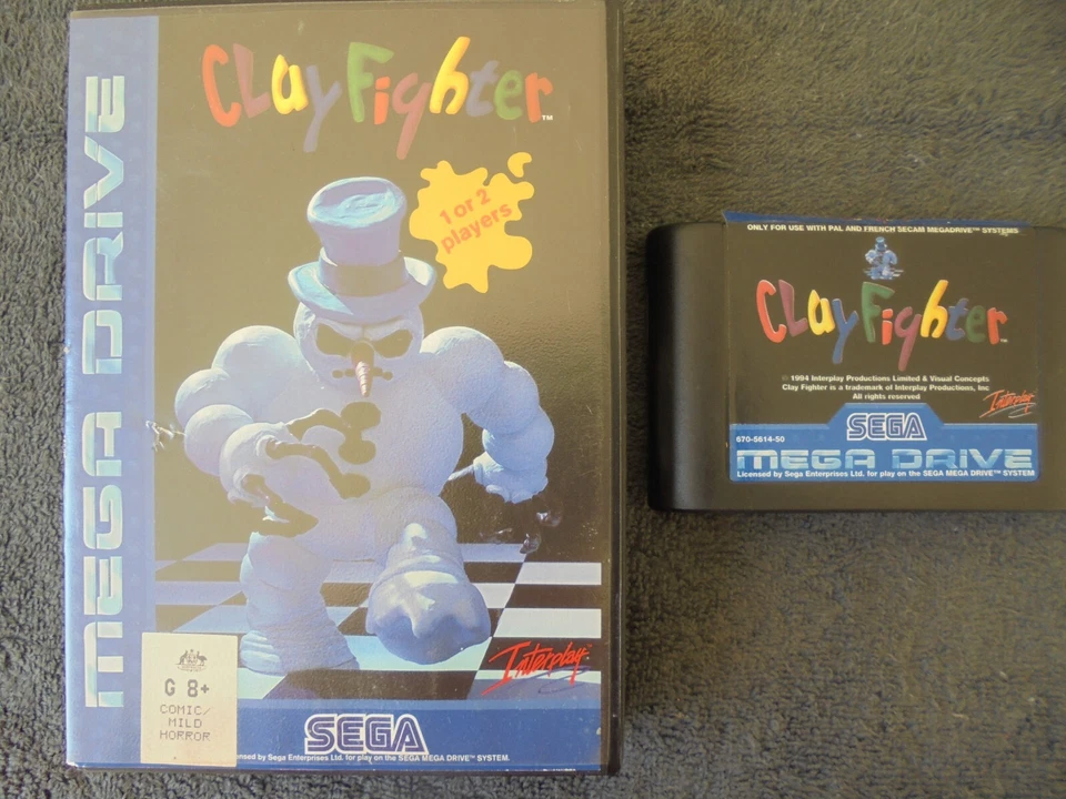 CLAYFIGHTER Sega Mega Drive Megadrive - PAL Very Good Cleaned & Tested - Image 1 of 3