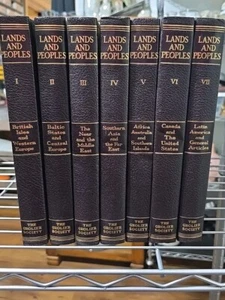 Lands and Peoples Complete VTG Book Set Volumes 1-7 The Grolier Society - 1961 - Bild 1 von 3
