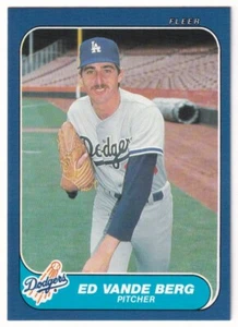 1986 Fleer Update #U-121 Ed VandeBerg Los Angeles Dodgers - Picture 1 of 2