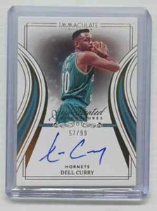 2022-23 Immaculate Dell Curry Sophisticated Autograph Auto #57/99 Hornets - Picture 1 of 2