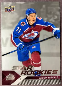 2024-25 Upper Deck NHL Star Rookies #20 Calum Ritchie Colorado Avalanche - Imagen 1 de 1