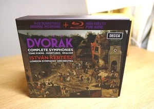Dvorak Complete Symphonies Kertesz 9 CD + Blu Ray Remastered Decca 2016 *MINT* - Picture 1 of 12