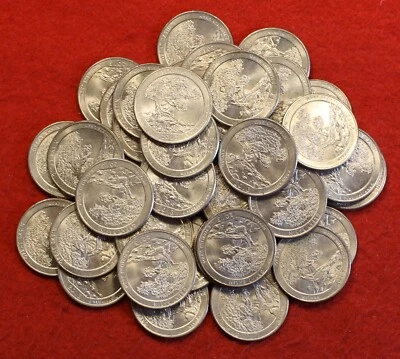 2013-P Great Basin National Park Quarters 40 Coin roll Circulated - Image 1 of 4