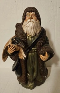 Vintage Hand-Painted Ceramic Santa Holding Goose - 1993 - Picture 1 of 10