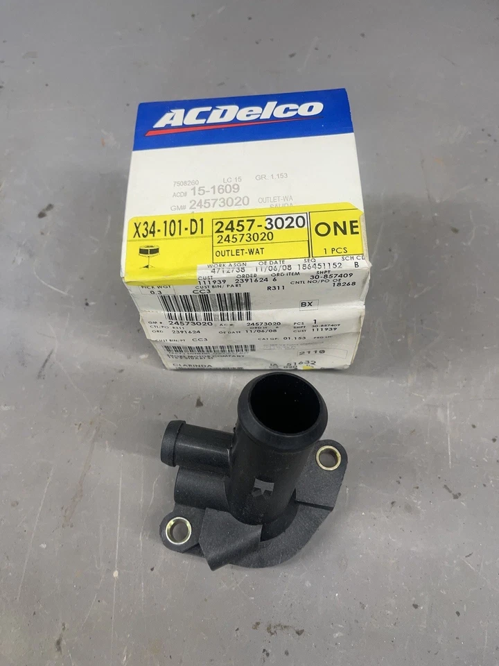 Корпус водяной розетки Buick Pontiac Cadillac Chevrolet Cavalier Grand Am 2,3 L4 - Изображение 1 из 4