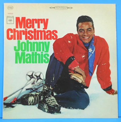 JOHNNY MATHIS MERRY CHRISTMAS LP 1958 RE '68 GREAT CONDITION VG+/VG++!!C - Image 1 of 4