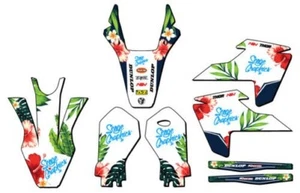 2020-2023 TC 50 TROPIC White Senge Graphics Kit Compatible with Husqvarna - Picture 1 of 10