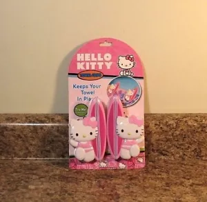 Hello Kitty Beach Towel Clips Set NEW - Picture 1 of 3