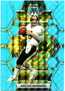 ARCHIE MANNING 2023 PANINI MOSAIC BLUE FLUORESCENT PRIZM SP 11/15 SAINTS - Picture 1 of 2