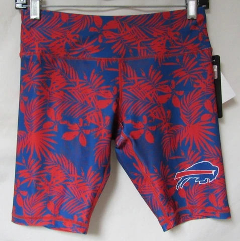 Buffalo Bills Women's Size Small Floral Print Bike Shorts WBS 19 Cover