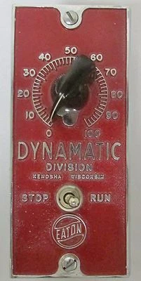 EATON DYNAMATIC 15 233 1 RUN STOP Speed Control Switch  - Image 1 of 4