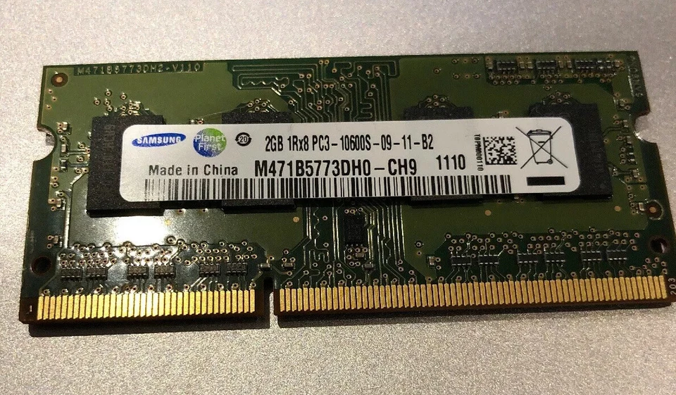 2 GB Samsung Laptop Memory M471B5773DH0-CH9  1Rx8 PC3-10600S - Image 1 of 1