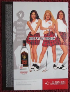 Pubblicità 2001 RUMPLE MENTA grappa stampa ~ ragazze sexy, i caddies golf menta piperita - Foto 1 di 1