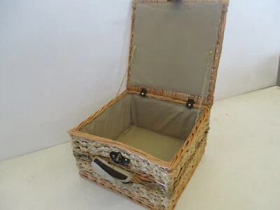 CESTO I PIC NIC VALIGIA VIMINI 38X38X22  FODERATO  - Immagine 1 di 4