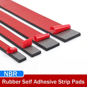 Rubber Strip - Adhesive Backed Roll - Various Widths Thicknesses Lengths Select - Picture 1 of 6