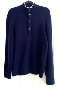Suéter Brunello Cucinelli Bergdorf 100 % cachemir con botones/cremallera para hombre mediano $2800 - Imagen 1 de 11