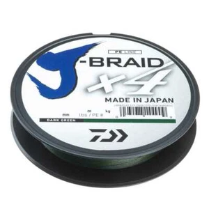 DAIWA J-Braid X4E 0,15mm/6,9kg/270m Vert Foncé Cordon Tressé Pêche - Photo 1/1