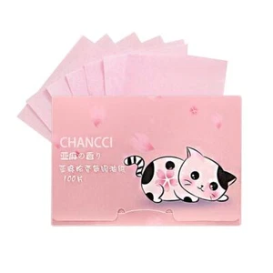 100 Pcs Oil-absorbing Paper Bamboo Charcoal Essence Face New R9 R5X7 S9E1 U Y8R5 - Picture 1 of 24