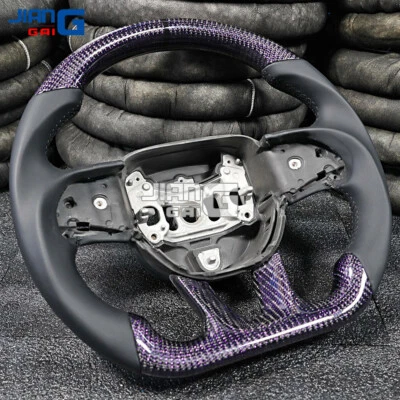 Purple Carbon Fiber Steering Wheel Fit Dodge Challenger Charger SRT Durango 15+ - Image 1 of 4