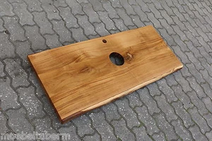 Sink Tabletop Plate Oak Wild Solid Wood with Tree Edge NEW Glue Wood