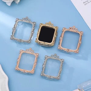 1/2x Para Apple Watch Series 9 8 7 6 5 4 SE Lujo Corona Perla Rígida PC Estuche Parachoques - Imagen 1 de 8