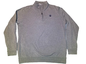 Peter Millar Pullover Herren Large grau Viertelreißverschluss leicht Golf Performance - Bild 1 von 9