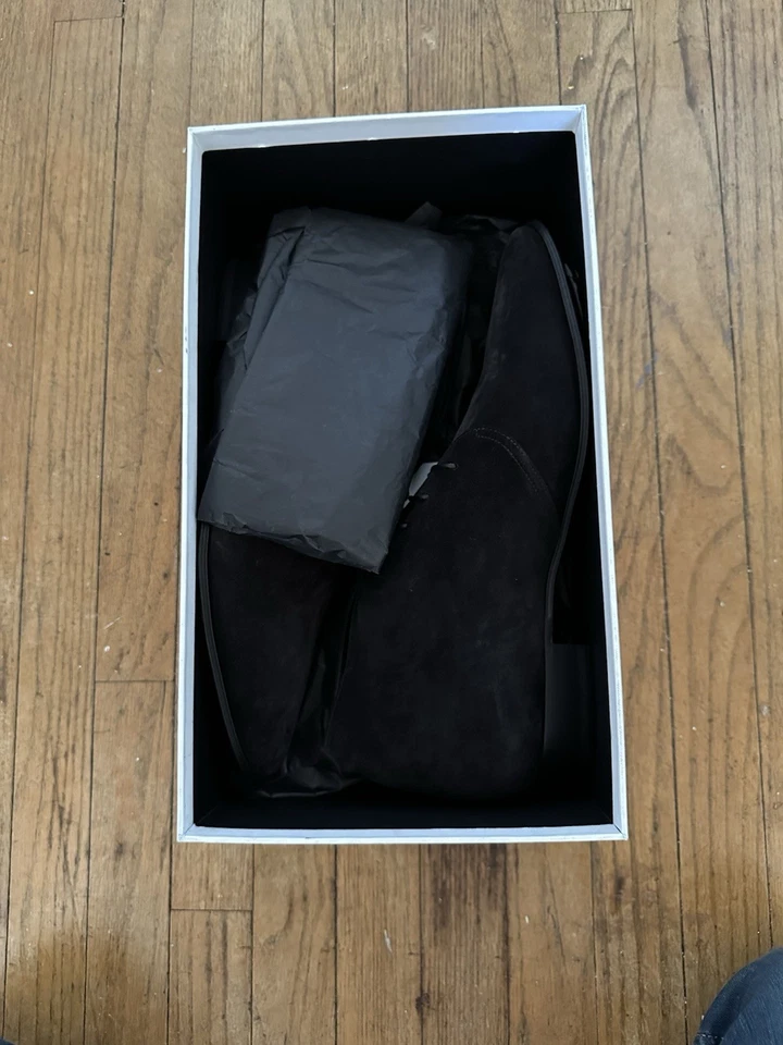 Botas de desierto de gamuza negras CELINE para hombre Chukka nuevas en caja nuevas talla 43,5 10,5 9,5 Foto 1 de 4