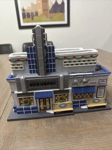 Dept 56 Christmas In The City “Blue Line Bus Depot” Chips Distressed Bx Read Pls - Picture 1 of 24