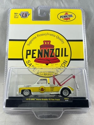 Camión de remolque M2 Machines Pennzoil 1975 GMC Sierra Grande 15 HS57 Foto 1 de 2