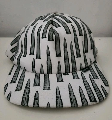 Supreme Bullet 2005 sombrero blanco de 5 paneles muy raro gorra vintage Grial Foto 1 de 4