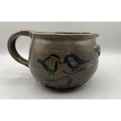 Jarra de cerámica de estudio de esmalte de sal canadiense vintage retro estampada Foto 1 de 4