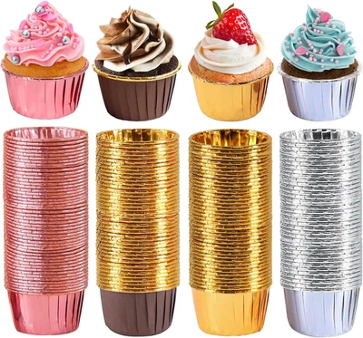 200 Paper Muffin Cups, Muffin Moulds, Christmas Cupcakes, Cupcake Wrappers,Pirot - Immagine 1 di 4