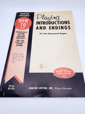 Playing Introductions and Endings for the Hammond Organ - vintage 1961! - Image 1 of 4
