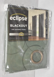 Eclipse Meridian Modern Blackout Thermal Grommet Window Curtain Panel 42" x 95" - Picture 1 of 7
