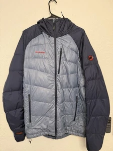 Mammut Jacket Mens XL Blue Pertex Quantum Down Puffer Coat Down Fill Goose - Picture 1 of 8