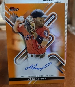 2022 Jose Altuve Topps Finest Auto #1/25 - Picture 1 of 2