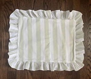 Rachel Ashwell SHABBY CHIC Home Green Stripe Boudoir Accent Pillow Cover 13x17 - Picture 1 of 3