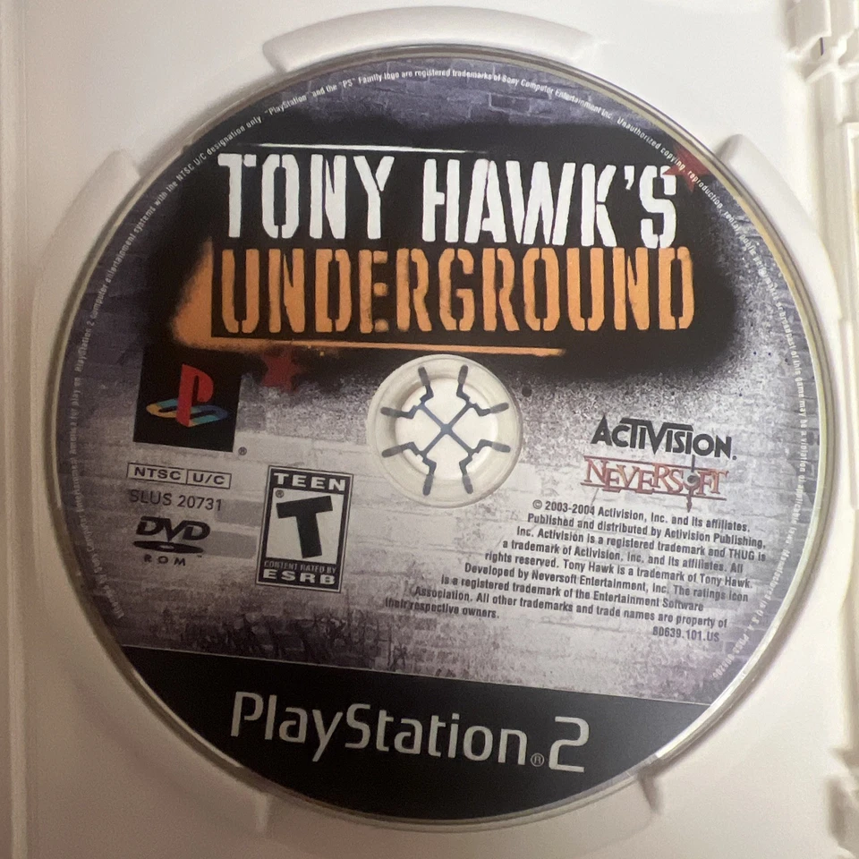 Tony Hawks Underground для PlayStation 2 PS2 протестирована и работает - Изображение 1 из 1