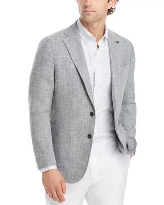 Peter Millar Crown Crafted NOVA Basketweave Wool Silk Linen Blazer 44R $1295 - Image 1 of 4