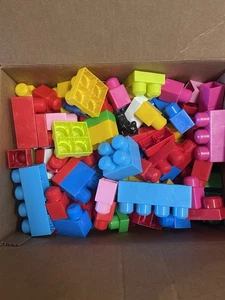 *Mega Blocks 150+ Pieces Toddler Large Jumbo Preschool Lot Mix Colors - Picture 1 of 2