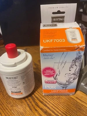 GENUINE OEM Jenn-Air Maytag UKF7003 Replacement Refrigerator Water Filter - Image 1 of 3