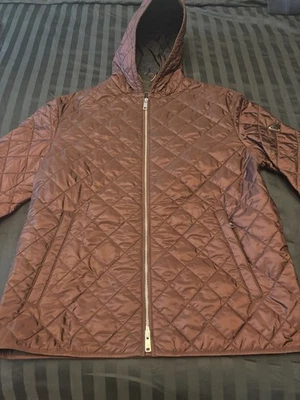 Authentic Prada Red Cherry Quilted Hooded Down Jacket Men Size 48 US M - Изображение 1 из 4