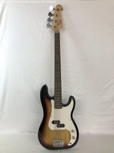 B Cutaway Tobacco Sunburst Electric Bass Guitar, As-Is Needs String - Picture 1 of 10
