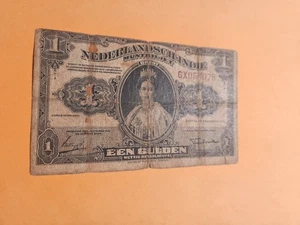 Banconota Indie Olandesi VG a Poveri. - Foto 1 di 3