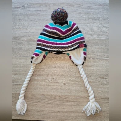 BULA - Sombrero para niños a rayas multicolor - 100 % lana Foto 1 de 4
