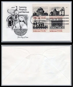 US FDC # 1928-1931 18c Architecture  Artmaster Plate Block 7 UR 1981, 9Q1052 - Picture 1 of 1