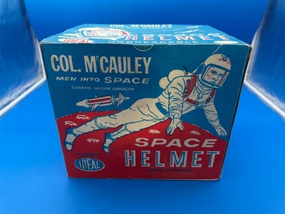 1960 IDEAL Col. McCauley Hombres Casco en el Espacio Nuevo en Caja Foto 1 de 4