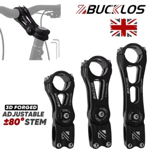Adjustable Handlebar-31.8mm Stem 90-145mm MTB/BMX/Road Bike Bicycle Bucklos UK - Picture 1 of 17