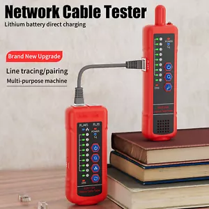 Digital Network Cable Tester RJ11 RJ45 Cat5 Cat6 Telephone Wire Tracker Finder - Picture 1 of 17