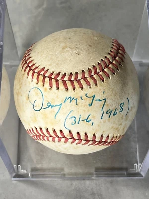 Denny McClain Signed Official AL Baseball Inscribed Auto - Image 1 of 2
